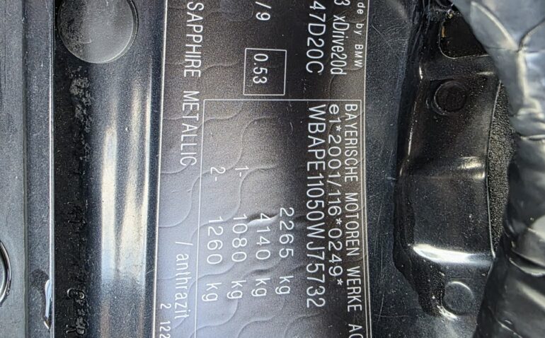 BMW X3 Diesel 2.0 2009 Manuala m-14 auto-dan.ro